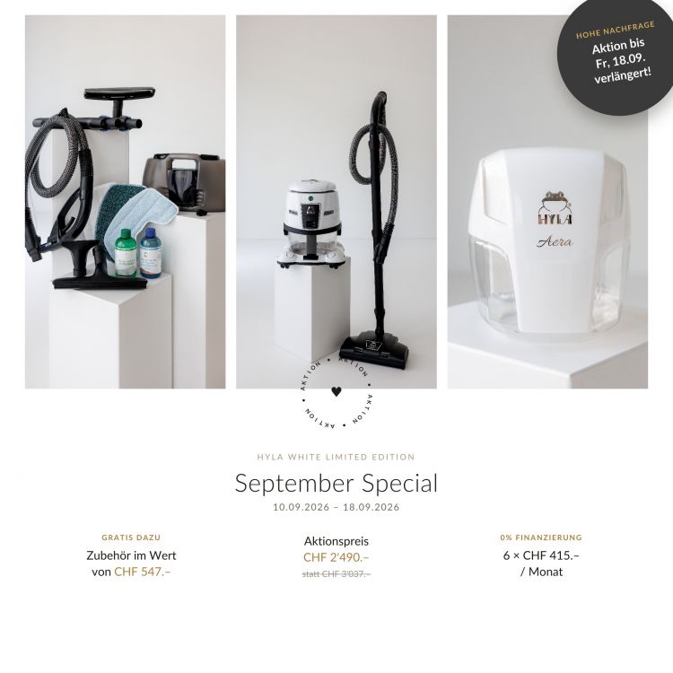 HYLA Sptember Special Angebot Schweiz 2026 - Jetzt bestellen & sparen!