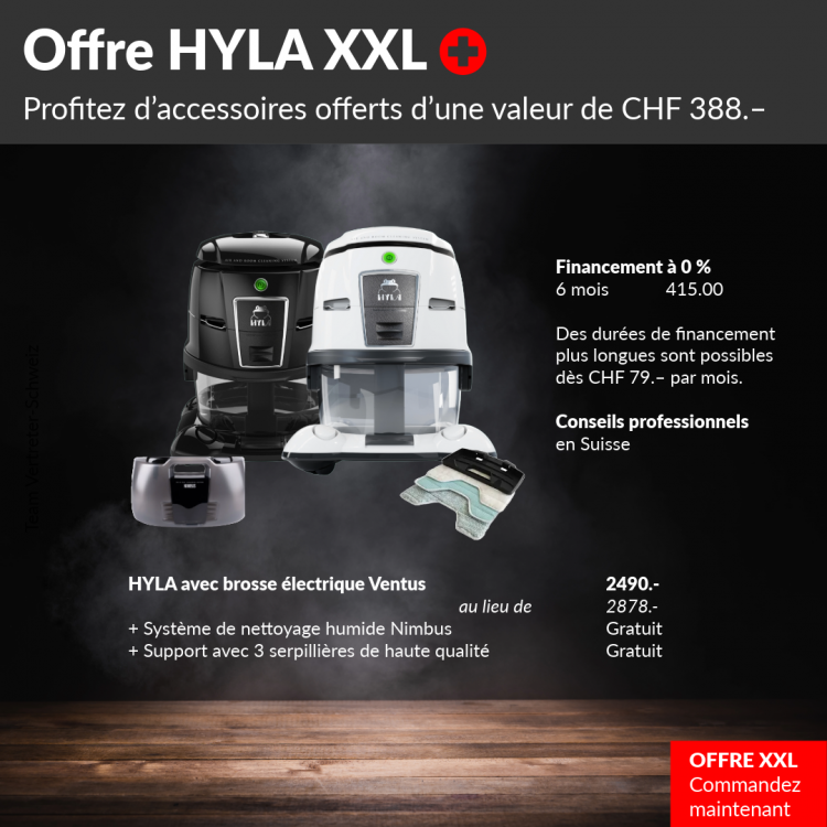 Offre HYLA XXL Suisse – commandez maintenant et économisez HYLA !